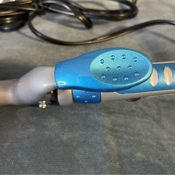 BaByliss PRO Spring 1" Curling Iron Blue Professional Hair Care Adjustable Heat - Picture 3 of 9